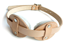 New Tan Disc Blindfold Institutional Style