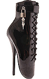 Patent Ankle Locking Ballet Boots