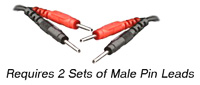 Male Pin Leads 2 sets